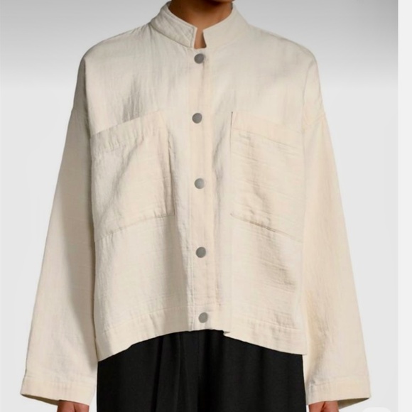 Eileen Fisher 100% Organic Cotton Jacket - Picture 1 of 5
